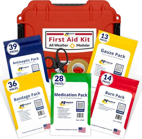 Vista 11 de Kit de primeros auxilios Suministros de recambio Paquete de medicamentos para rellenar kits pequeños o viajar