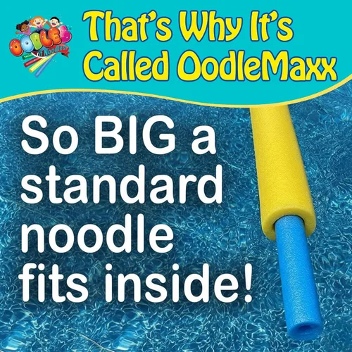 Vista 2 de Oodles of Noodles OodleMaxx Fideo Gigante - Aproximadamente 54 pulgadas de largo, fideo de piscina extra grande hecho de espuma premium para fideos