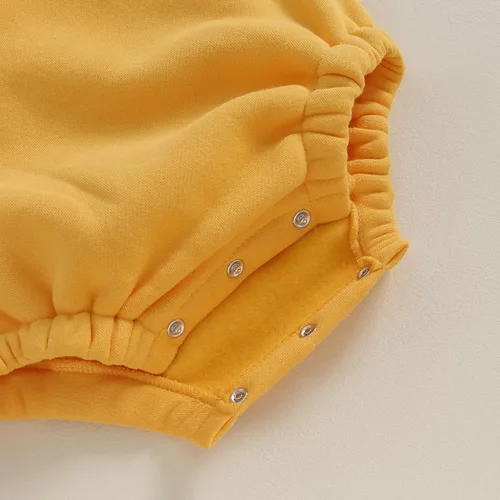 Vista 8 de FYBITBO Ropa de otoño e invierno para bebé, sudadera de manga larga con volantes, mameluco de burbujas, lindo atuendo cálido