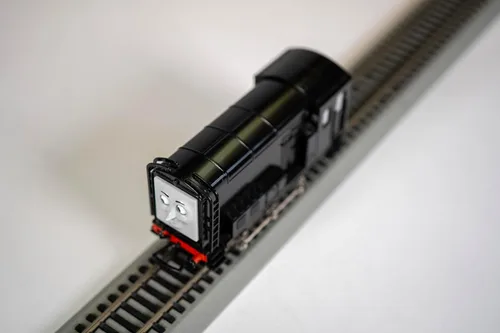Vista 3 de Bachmann entrena Thomas y sus amigos Diesel Loco con ojos en movimiento HO Scale Locomotora, Motor con ojos móviles, Ruedas metálicas