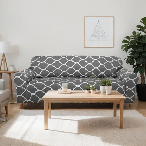 Vista 7 de Peryiter Juego de 1 funda de sofá gris oscuro para sala de estar, fundas de muebles para sofá y sofás, funda de sofá biplaza o sillón, protector