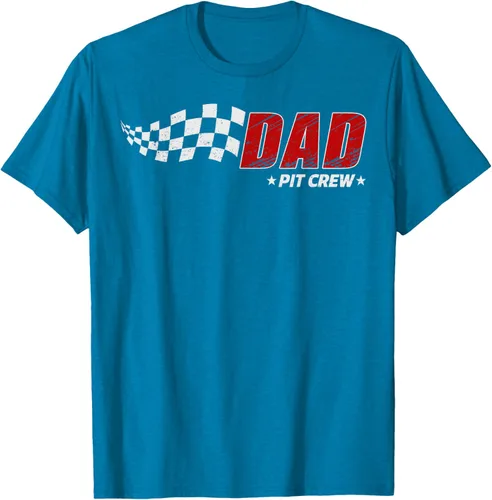 Vista 10 de Dad Pit Crew Race Car Birthday Family Matching Pit Crew Camiseta Pit Crew