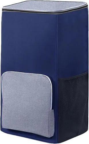 Vista 10 de Bolsa de repuesto para carrito de compras, bolsa de repuesto impermeable para carrito, con bolsillos laterales y bolsillo frontal, bolsa