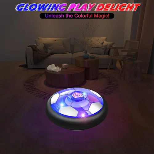 Vista 6 de Pelota de Fútbol Flotante Juguetes para Niños y Niñas de 3 4 5 6 7 8-12 Años, Pelota Flotante Recargable con Luces LED Coloridas y Espuma