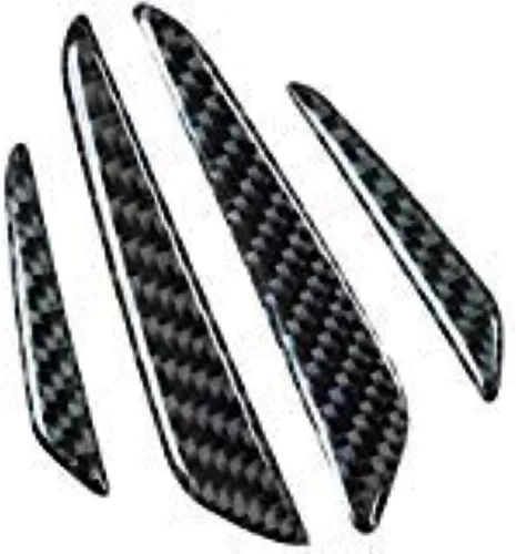 Vista 8 de runmade 4 piezas universales para parachoques trasero de automóvil, camión, SUV, protector lateral antiarañazos, tiras de goma negras