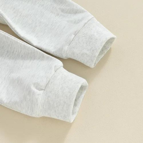 Vista 7 de YINGISFITM Conjunto de sudadera con estampado para bebé y niña, sudadera larga para otoño e invierno