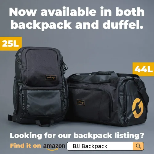 Vista 6 de Gold BJJ Jiu Jitsu - Bolsa de lona Bolsillo impermeable para Gi sudoroso, Rashguard o zapatos La bolsa de lona perfecta para artes marciales