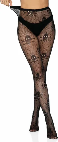 Vista 6 de Leg Avenue womens Skull Fishnet Tights