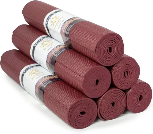 Vista 9 de Voyage - Tapete de yoga a granel, paquete de 6, 72 x 24 pulgadas, esterillas de yoga profesionales para estudio y gimnasio, 0.197 in de grosor