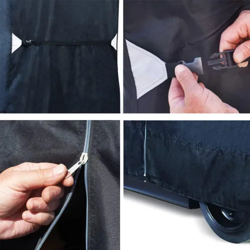 Vista 3 de Funda para carretilla elevadora, impermeable, resistente, bolsa de almacenamiento para carretilla elevadora, a prueba de polvo, protección