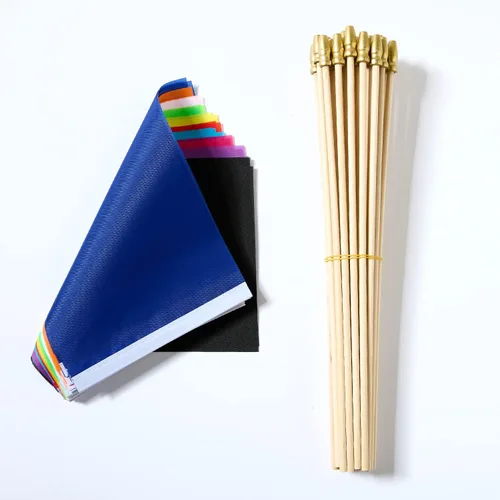 Vista 4 de ZXvZYT Paquete de 100 banderas de color sólido, pequeñas, pequeñas, lisas, blancas, rojas, amarillas, verdes, naranjas, azules, negro, morado, rosa