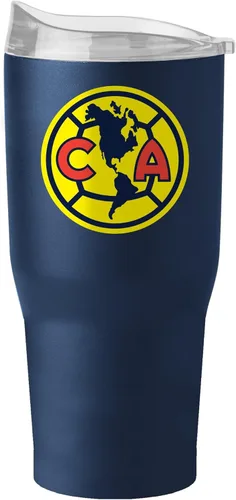Vista 4 de Logo Brands Cruz Azul FC - Vaso de acero inoxidable con recubrimiento en polvo, de 30 onzas, con aislamiento, mantiene las bebidas calientes y frías