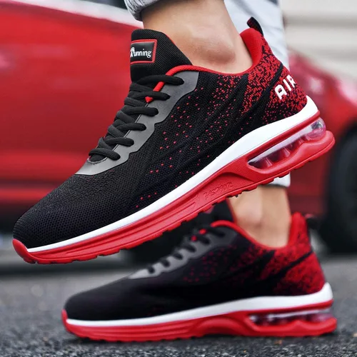 Vista 5 de Autper - Tenis deportivos Air para correr para hombre tenis ligeros para caminar trotar ir al gimnasio o hacer deportes talla 65 a 125 de EEUU