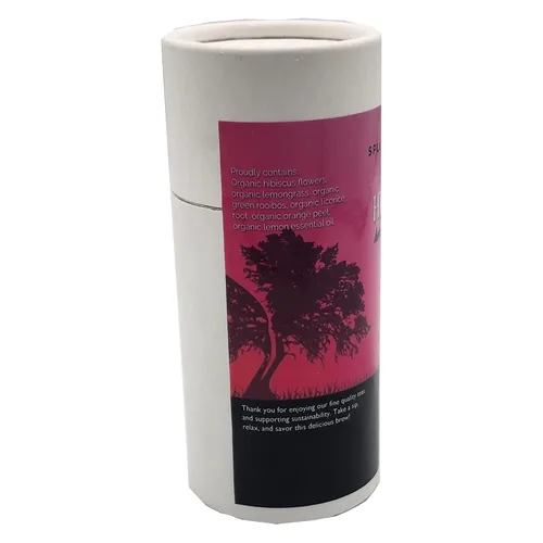 Vista 3 de Té orgánico de hojas sueltas Hibisco Té de hierbas Zest. Flores de hibisco orgánicas, citronela, rooibos verdes, raíz de regaliz, cáscara de naranja