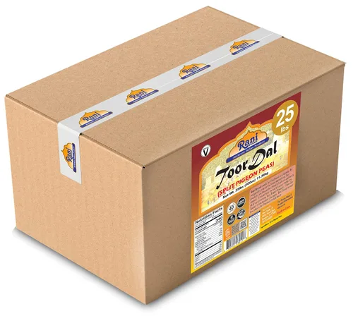 Vista 5 de Rani Toor Dal (guisantes de paloma dividida) 400 oz (25 libras) 25.0 lbs Caja a granel ~ Todo natural Apto para gluten Sin OMG Vegano Origen