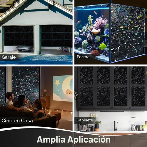 Vista 8 de Haton - Lámina opaca polarizada para ventanas y privacidad, bloqueo de luz solar y rayos UV, para oscurecer habitaciones y control del calor