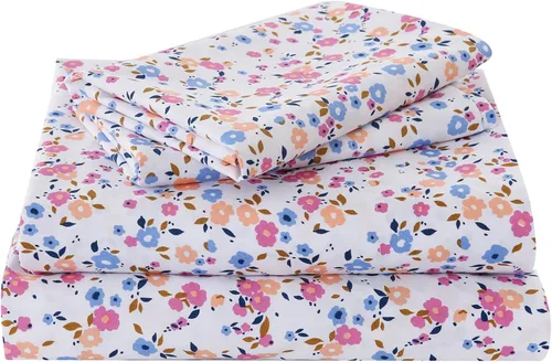 Vista 39 de Yibeizi - Juego de sábanas con estampado floral para cama de tamaño queen, sábanas de microfibra con patrón botánico boho, fundas para almohada