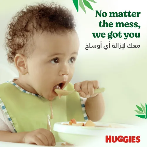 Vista 5 de Toallitas para bebé Cuidado Natural con Aloe Vera Huggies Toallitas 56 Pc Niños