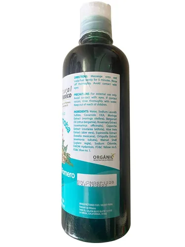 Vista 3 de Champú de Bergamota Orgánico con Moringa y Romero Champú 16 Fl Oz Enriquecido Premium Quality
