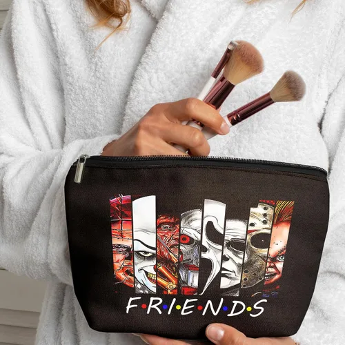 Vista 3 de Bolsa de maquillaje Travel World Terror negro