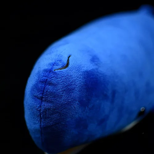 Vista 8 de Juguete de peluche realista de ballena espermática – Juguetes de peluche de ballena espermatozoides largos y realistas, súper suaves, muñecos