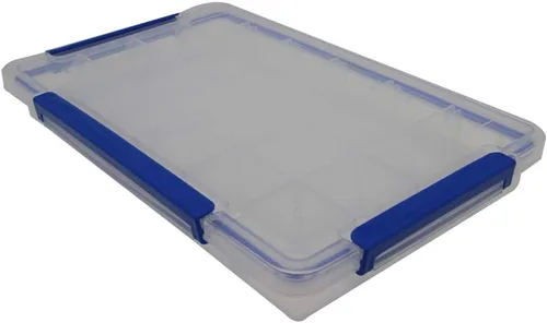 Vista 13 de Utoolmart Caja de herramientas, organizador de herramientas, caja de plástico con bandeja y organizadores, incluye cajas de piezas extraíbles