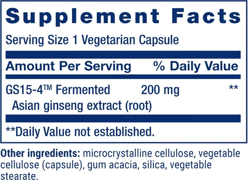 Vista 3 de Life Extension Ginseng Energy Boost - Suplemento fermentado de extracto de raíz de ginseng asiático - para potencia, liberación del estrés y salud
