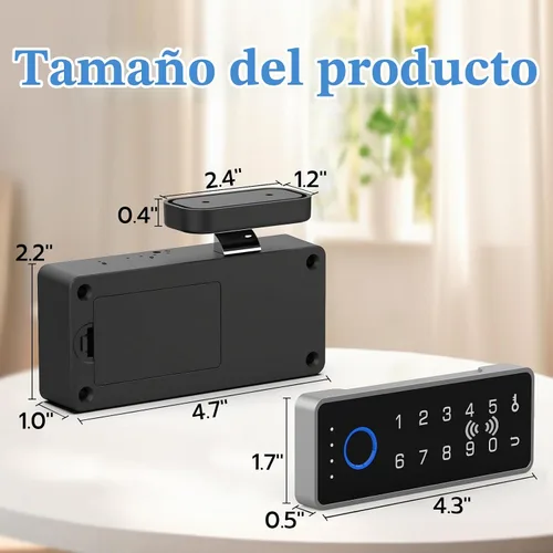 Vista 7 de Eseesmart Cerradura inteligente para gabinete, magnética digital electrónica RFID sin llave, Bluetooth, seguridad infantil, a prueba de bebés
