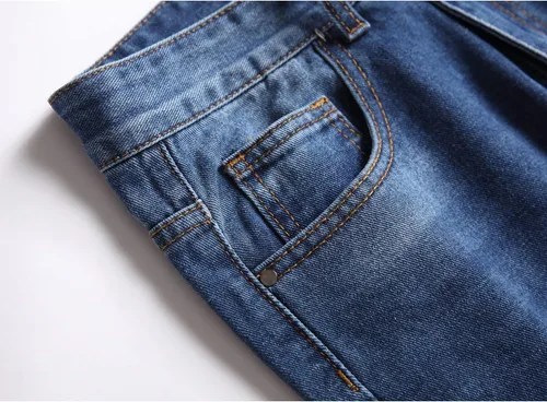 Vista 7 de Jeans cortos de verano con 5 bolsillos y corte regular para hombre