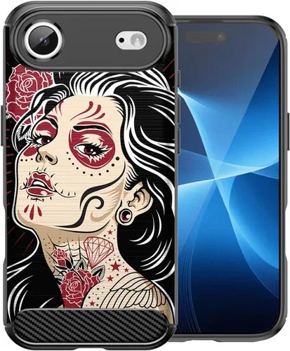 Vista 19 de CasesOnDeck Case Compatible with [Apple iPhone 17 Air/iPhone 17 Air Case] Pictorial Patterned TPU Design Case Flexible Slim and Elegant (Astronaut)