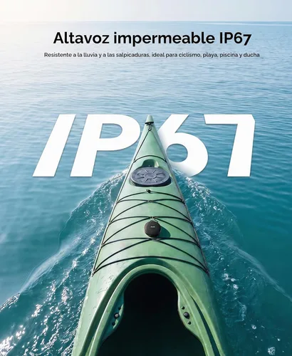 Vista 4 de Inwa Altavoces de bicicleta Bluetooth con modo de tarjeta TF, altavoz portátil inalámbrico impermeable para bicicleta, micrófono integrado para 5W
