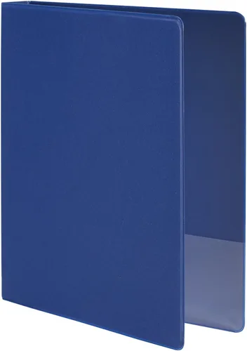 Vista 2 de Wilson Jones 368 Carpeta básica de anillos redondos, 1 12 pulgadas, azul (W368-34NBL)
