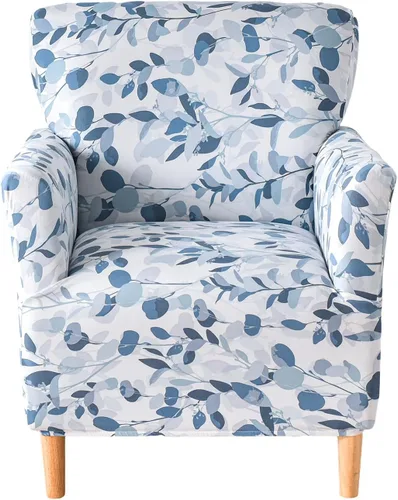 Vista 41 de CRFATOP - Funda elástica para sillón de mediados de siglo moderno de 1 pieza, fundas de silla de acento de jacquard con brazos, fundas de silla