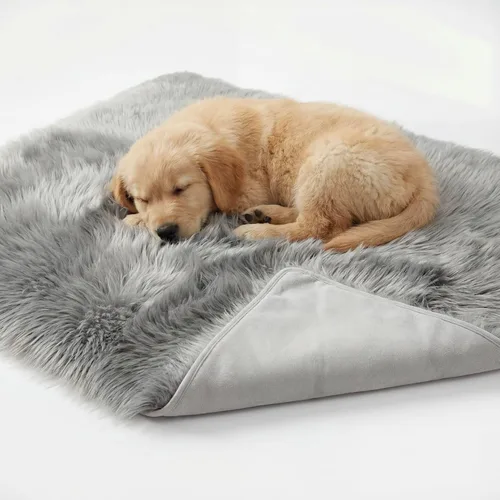 Vista 12 de IHAPPYDOG Manta impermeable de piel sintética para perro, manta para mascotas y protector de sofá para sofá, cama, muebles, funda de felpa