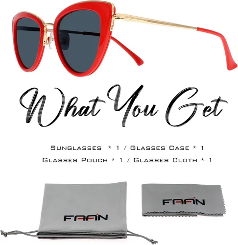 Vista 6 de FAA'N Gafas de sol para mujer, regalo para hombres, regalo para mamá