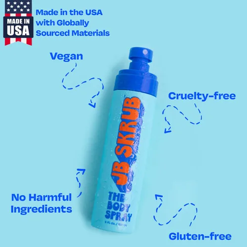 Vista 6 de JB SKRUB The Body Spray para niños, preadolescentes y adolescentes con aroma cítrico - Eliminador de olores corporales - Eleva la confianza con una