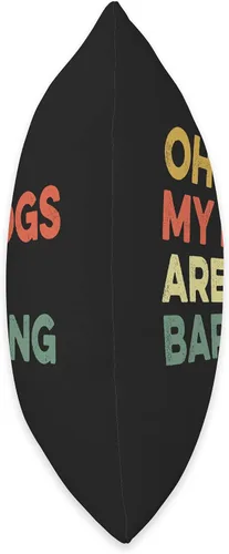 Vista 2 de Oh No My Dogs Are Barking Rhyming Slang Sore Feet Oh No My Dogs are Barking Funny Feet Hurt Slang - Almohada para el dolor de pies, 16 x 16