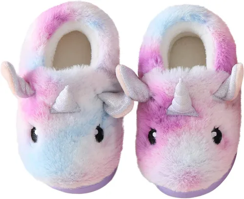 Vista 6 de Pantuflas peludas para niñas y niños pequeños