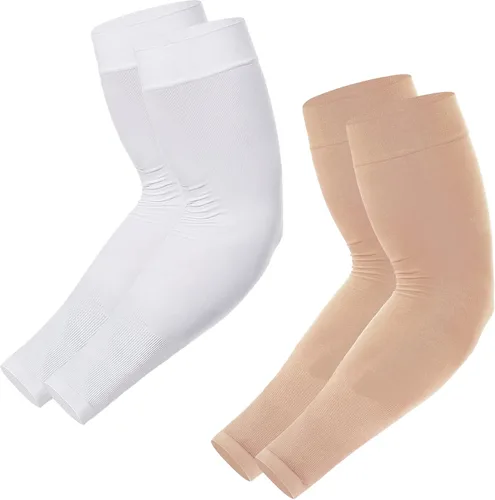 Vista 13 de Newbyinn Mangas de protección solar UV para hombres, mujeres y jóvenes, manga refrescante para cubrir el tatuaje del brazo, cubierta de brazo