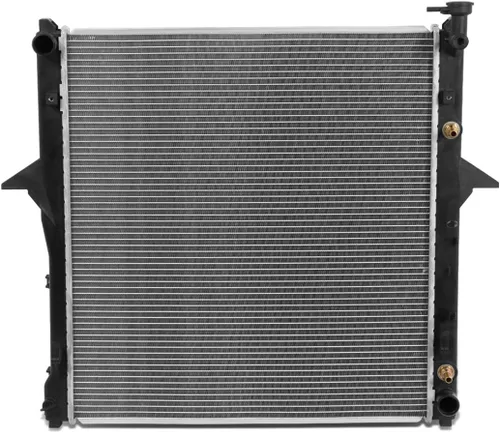 Vista 8 de DNA Motoring OEM-RA-2392 Radiador de enfriamiento de aluminio de 1 fila estilo OE compatible con 01-02 Kia Rio 1.5 AT, 25-1/2 pulgadas de ancho x
