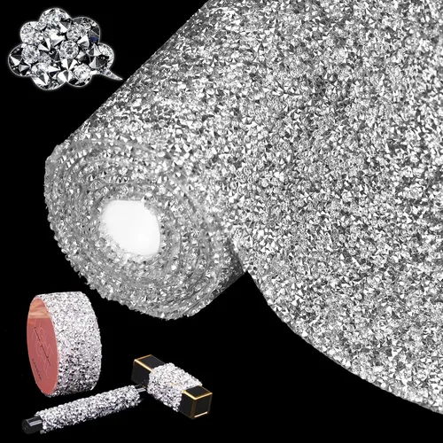 Vista 12 de Adhesivo con diamantes de imitación para decoración del hogar, calcomanías autoadhesivas para decoración de autos y manualidades