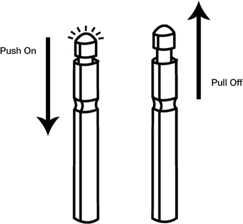 Vista 4 de 6 piezas de repuesto de luz LED Bobber para señuelos de pesca, bobbers, luces de bolígrafo, flechas, flotadores de pesca, luces de poste