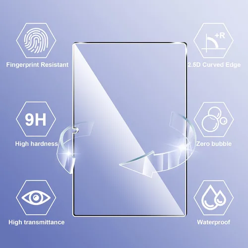 Vista 21 de Protector de pantalla para Redmi Pad 2 SE (2026) de 9.7 pulgadas, dureza 9H, arañazos, vidrio templado, compatible con fundas, arañazos
