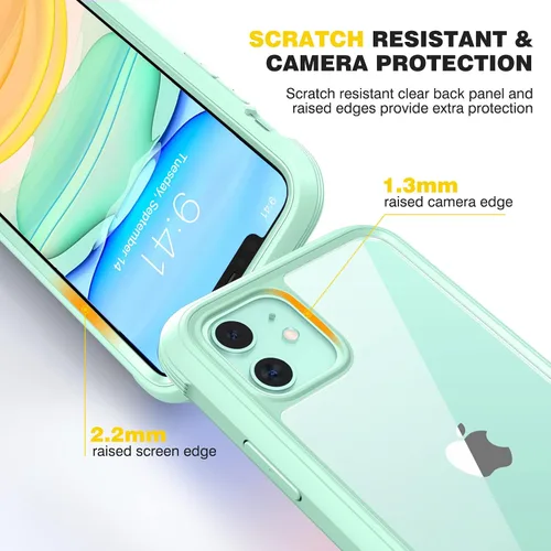 Vista 644 de DIACLARA - Funda transparente compatible con iPhone XR 6.1 pulgadas 2018