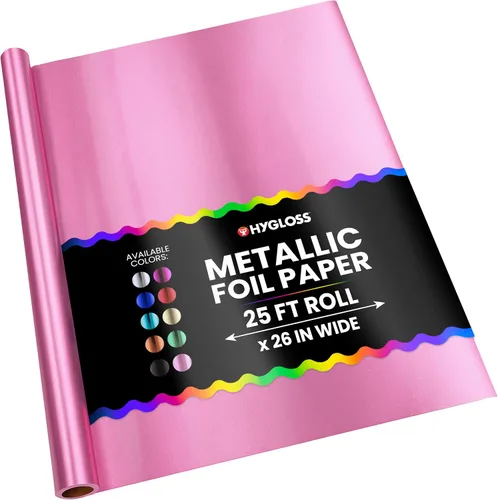 Vista 15 de Hygloss Products - Papel de aluminio metálico brillante, hojas de 20 x 26 pulgadas para artes, manualidades y envoltura de Navidad