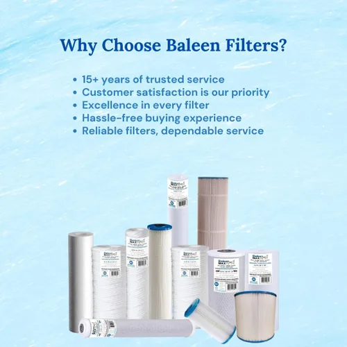 Vista 9 de Baleen Filters - Paquete de 8 cartuchos de filtro de sedimentos plisados de 10 x 4.5 pulgadas, 1 micrón, repuesto para HDX SPC-45-1001, Watts