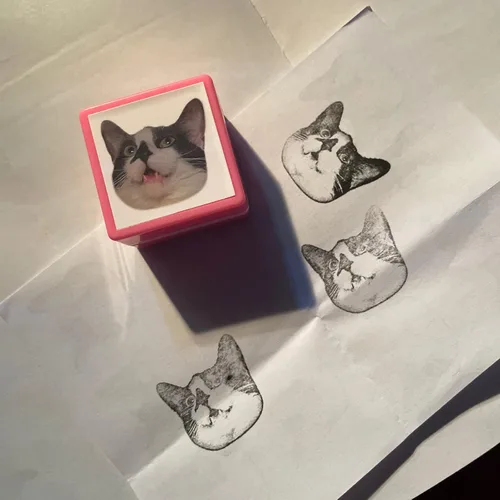 Vista 11 de Sello personalizado para retrato de mascota, sello de cara de mascota personalizado, sello de tinta personalizado, Ta personalizado, sello