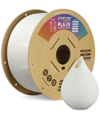 Vista 25 de OVERTURE Paquete de 10 filamentos PLA de 0.069 lbs (0.069 in), filamento de impresora 3D de herido ordenado, paquete de 10 bobinas de 2.2 libras