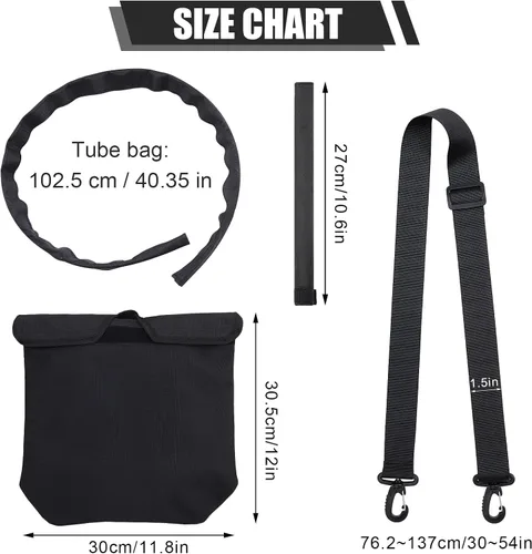 Vista 2 de Fundas para bolsa de catéter de 67.6 fl oz con cubierta de tubo, bolsa de drenaje de privacidad, correa ajustable, suministros de catéter suave