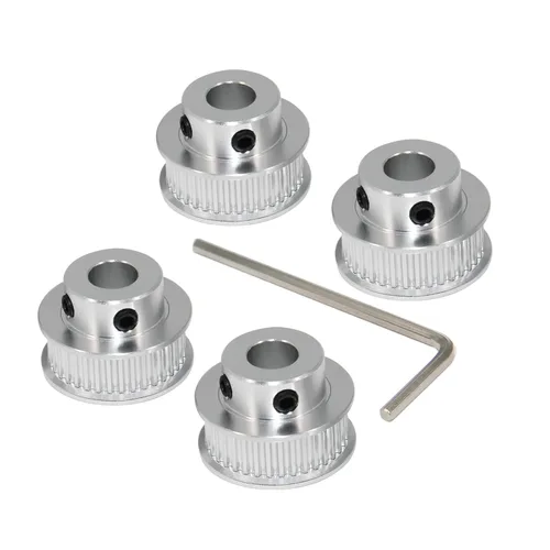Vista 23 de 2GT Poleas de 30 dientes de 0.197 in de diámetro 30T Poleas de correa de distribución de aluminio para correa de 0.236 in de ancho, piezas